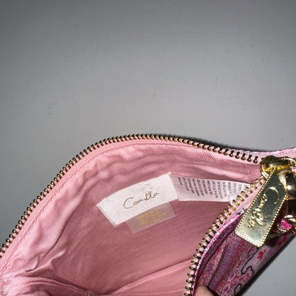 Camilla “Botanical Novella” pink floral boho small coin mini clutch pouch bag - Picture 5 of 5